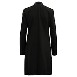 Theory-Theory Double Breasted Trench Coat in Black Wool-Black