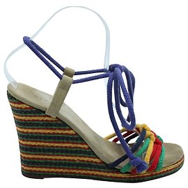 Marc Jacobs Espadrille Wedge in Multicolor Cotton Other Python print