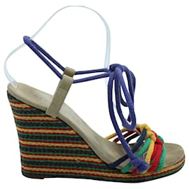 Zeppa espadrillas Marc Jacobs in cotone multicolore Altro Stampa python