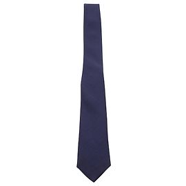 Jil Sander Pointed Tip Tie in Navy Blue Wool Blue Navy blue