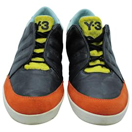 Autre Marque-Y-3 Honja Low Top Sneakers aus mehrfarbigem Leder-Schwarz