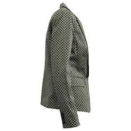 Michael Kors-Michael Kors Printed Blazer in Black Viscose-Black