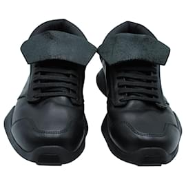 Rick Owens-Rick Owens for Adidas Sneaker aus schwarzem Synthetik-Schwarz