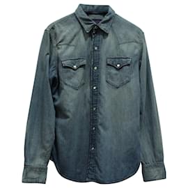 Ralph Lauren-Ralph Lauren Long Sleeves Button-up Shirt in Denim Cotton-Other