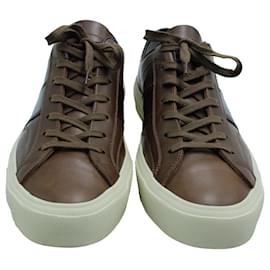 Tom Ford-Tom Ford Cambridge Sneakers in Brown Leather-Brown