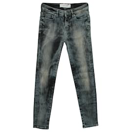 Iro-Iro Acid-Washed Jeans in Blue Cotton-Other