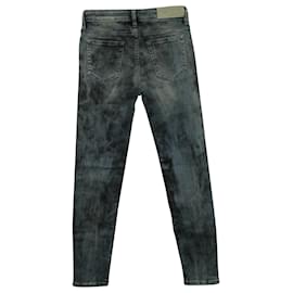 Iro-Jeans in cotone blu lavato con acido iro-Altro