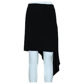 Dkny-Black Mini Asymmetric Skirt-Black