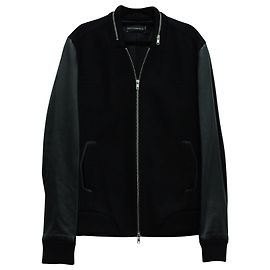 Zadig & Voltaire Varsity Jacket in Black Wool Black