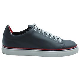 Tênis Thom Browne VIitello em couro de bezerro cinza Cinza