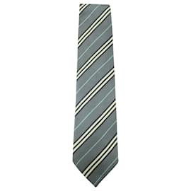 Burberry-Burberry Japan Stripe Krawatte aus mehrfarbiger Seide-Mehrfarben