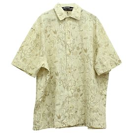 Jacquemus Moisson Hemd mit Blumenmuster aus cremefarbener Baumwolle Weiß Roh