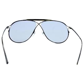 Tom Ford-Tom Ford Privatsammlung Tom N.6 ft0489-P Sonnenbrille aus grauem Metall-Grau