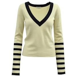 Temperley London-Temperly London Tennis Rib Knit Top in Multicolor Cashmere-Multiple colors