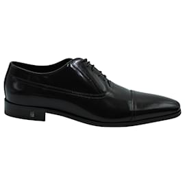 Versace-Versace Lace Up Oxfords in Brown Leather-Brown