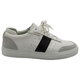 Axel Arigato Dunk V2 Baskets en Cuir Blanc Blanc