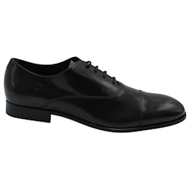 Tod's-Tod's Lace Up Oxford Shoes in Brown Leather-Brown