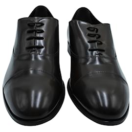 Tod's-Sapatos Oxford Tod's Lace Up em couro marrom-Marrom