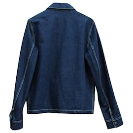 Ami Paris-Ami Paris Denim Work Jacket in Blue Cotton-Other