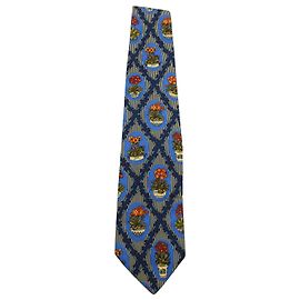 YVES SAINT LAURENT París 90Corbata Estampada 's en Seda Multicolor Otro
