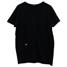 Camiseta Dior Homme Bee com decote em V em algodão preto Preto