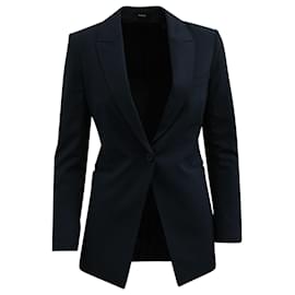 Theory-Theory Etiennette Blazer in Navy Blue Wool-Blue,Navy blue