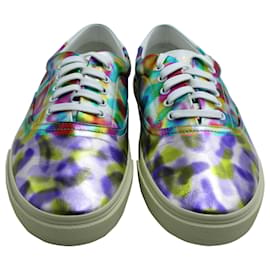 Saint Laurent-Saint Laurent Skate 20 Lace Up Sneakers in Multicolor Metallic Leather-Multiple colors