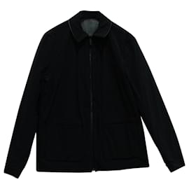 Theory Reversible Jacket in Black Polyester Black