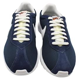 Nike-Nike x Fragment Roshe LD-1000 Sneakers QS in Nylon Bianco Ossidiana-Blu,Blu navy