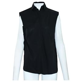 Calvin Klein-Black Sleeveless Shirt-Black