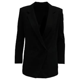 Theory-Theory Double-breasted Jacket in Black Wool -Black
