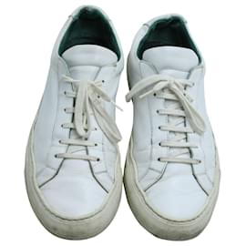 Autre Marque-Common Projects Achilles Low-Top-Sneaker aus weißem Leder-Weiß