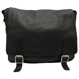 Marc by Marc Jacobs Marc Jacobs Messenger Bag In Black Leather Black