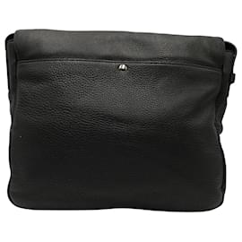 Marc by Marc Jacobs-Marc Jacobs Messenger Bag In Black Leather-Black
