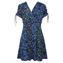 French Connection Kurzärmliges Kleid mit Blumendruck Andere