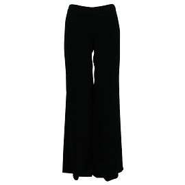 Theory Pantaloni da ufficio neri classici a gamba larga Nero