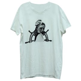 Camiseta Dior estampada em algodão branco Branco