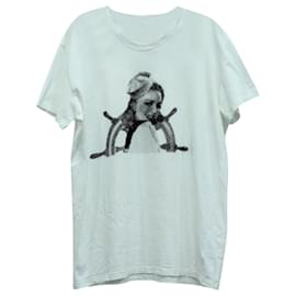Camiseta estampada Dior de algodón blanco Blanco