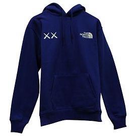 The North Face X KAWS Kapuzenpullover aus blauer Baumwolle Blau