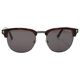 Tom Ford-Tom Ford Henry FT0248 Sunglasses In Brown Acetate-Brown