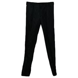 Prada-Pantalones Prada de lana negra-Negro