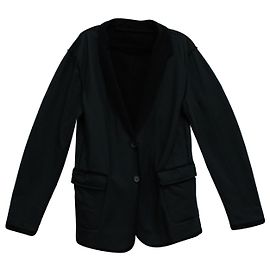 Lanvin Wendejacke aus schwarzer Wolle Schwarz