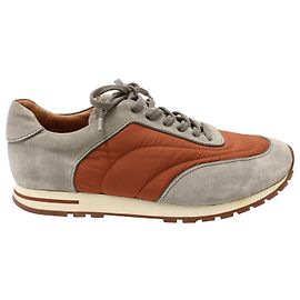 Loro Piana Baskets Weekend Walk and Wind Storm System Shell en Daim Gris Gris