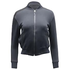 Ralph Lauren-Polo Ralph Lauren Zip Through Bomber Jacket With Satin Detail in Black Cotton-Black