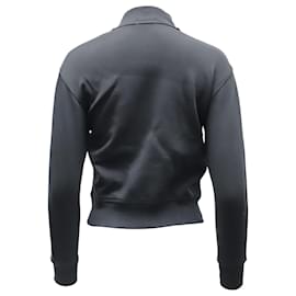Ralph Lauren-Polo Ralph Lauren Zip Through Bomber Jacket With Satin Detail in Black Cotton-Black