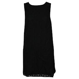 Max & Co Robe sans manches brodée noire Noir