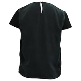 Maje-Maje bedruckte Bluse aus schwarzer Seide-Andere
