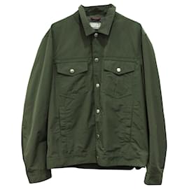 Brunello Cucinelli Rain Jacket in Olive Green Polyester Green Olive green