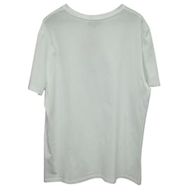 Apc-T-shirt con stampa logo APC in cotone bianco-Bianco