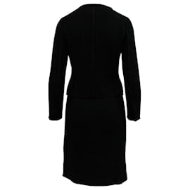 Prada-Prada Boucle Skirt Suit in Black Viscose-Black